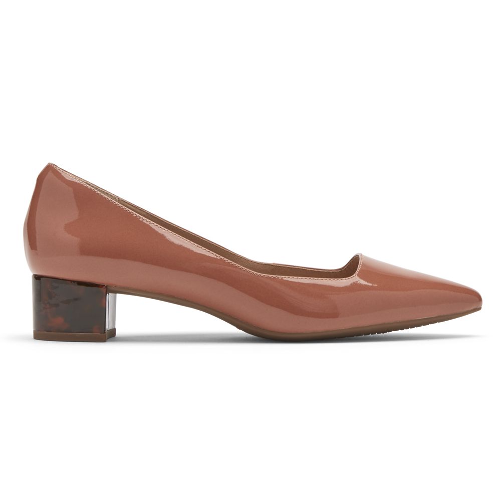 Rockport Canada Total Motion Gracie Heel - Womens Pumps Brown (YMN861423)